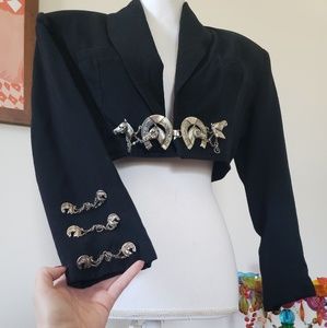 Vintage Cowgirl Southwestern Rodeo Cropped Jacket